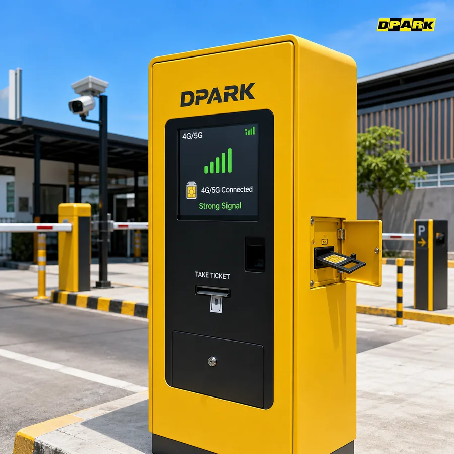 ตู้กดบัตร DPARK รองรับ LTE 4G/5G ใส่ SIM card ใช้งาน online ได้ทันที ไม่ต้องเดินสาย LAN