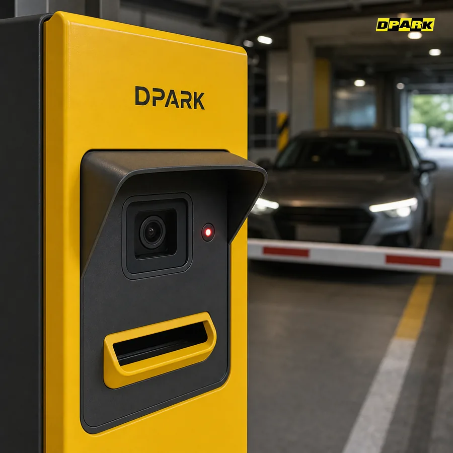 กล้องบันทึกภาพในตู้กดบัตร DPARK ถ่ายภาพผู้ขับขี่ทุก transaction ทางเข้าลานจอด